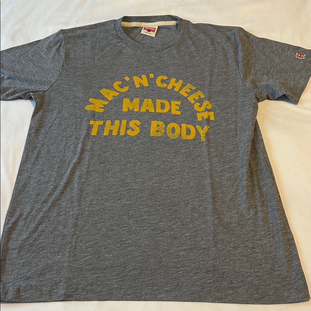 HOMAGE Gray Tee with Yellow Graphic